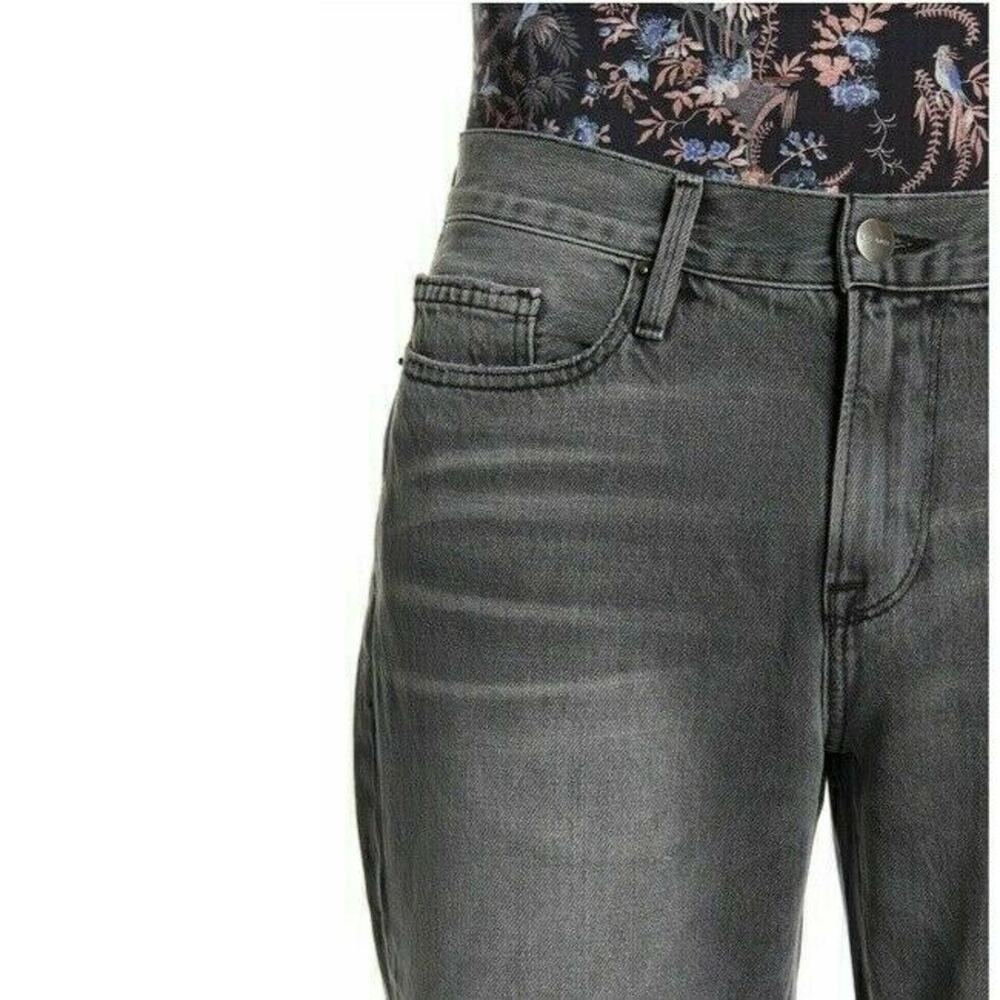FRAME Denim L'Homme Straight leg distressed denim jeans commodore gray Sz 30 NEW - Picture 5 of 11